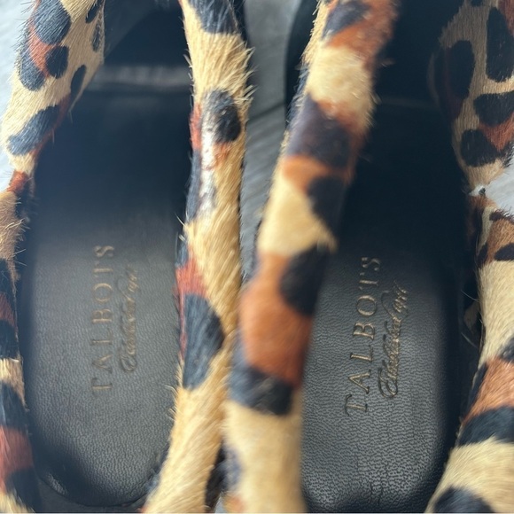 Talbots Leopard Print  Calf Hair High Hill Ankle Boot - Picture 7 of 14
